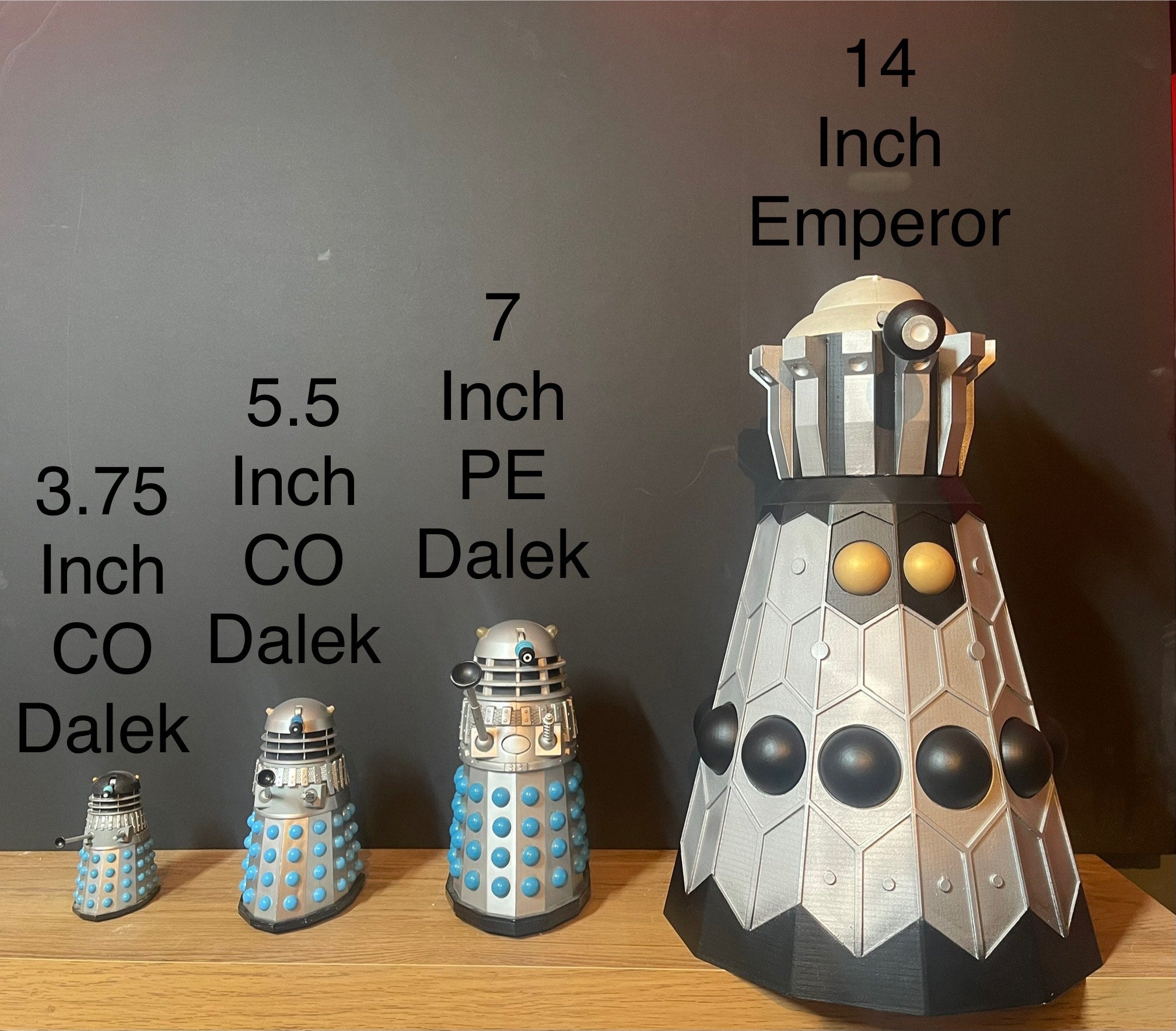 14 Inch Scale Emperor Dalek 3D Printed Model